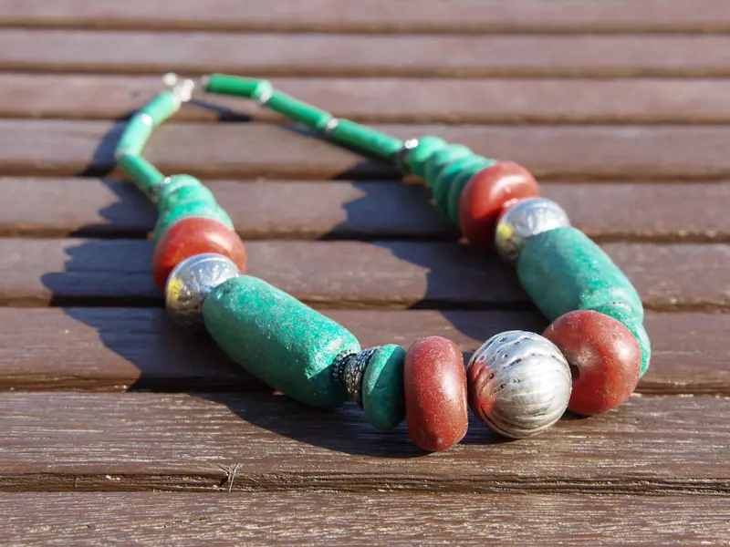 collana berbera verde cod.COLL243