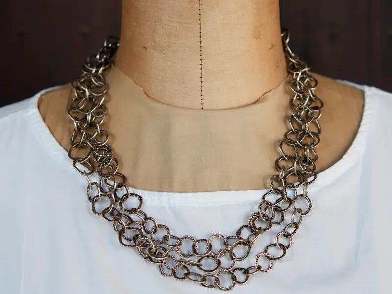 collana in argento india cod.COLL134