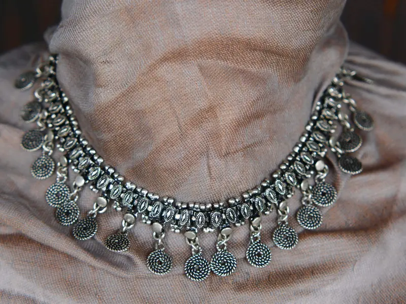 collana indiana german silver