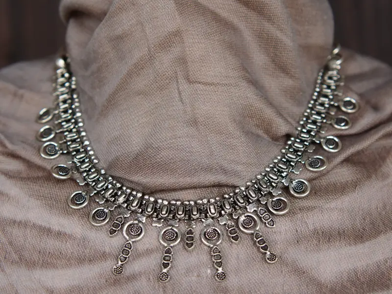 collana indiana german silver