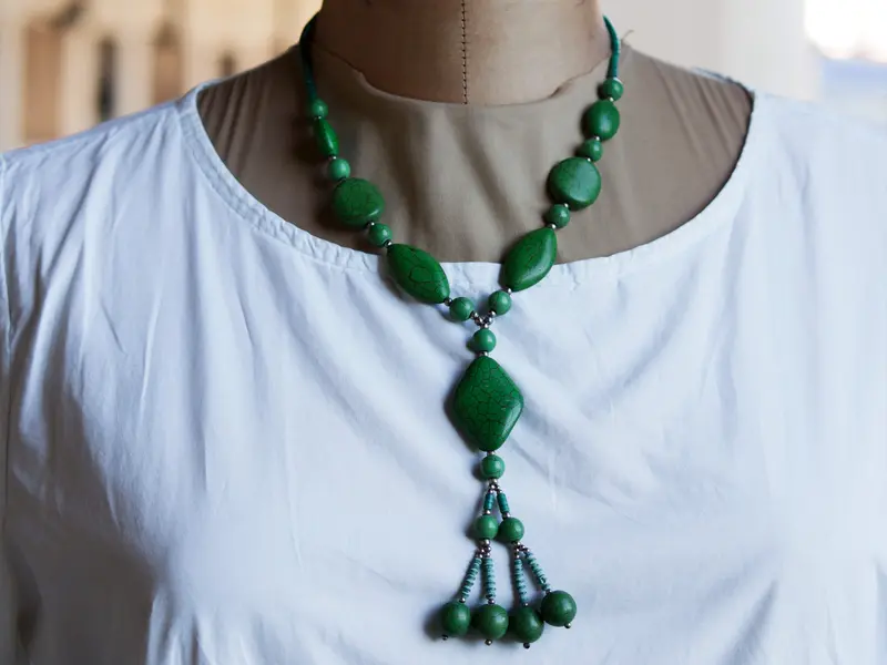 collana turchese e malachite cod.COLL89