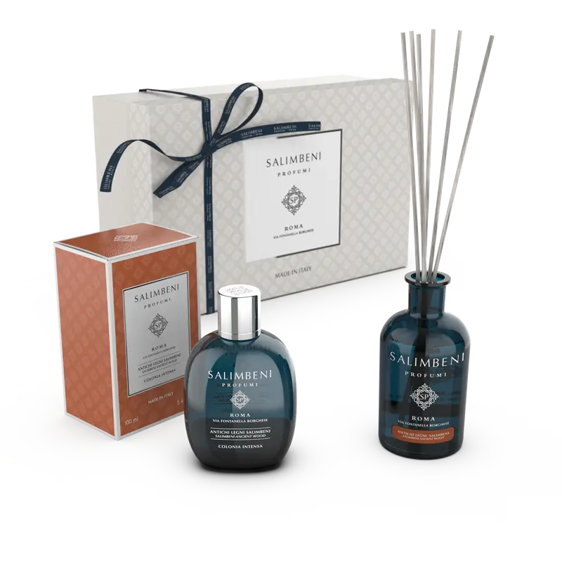 Colônia Intensa 100 ml + Difusor em Stick de 100 ml + Caixa de Prenda (FRAGRÂNCIA A ESCOLHA)