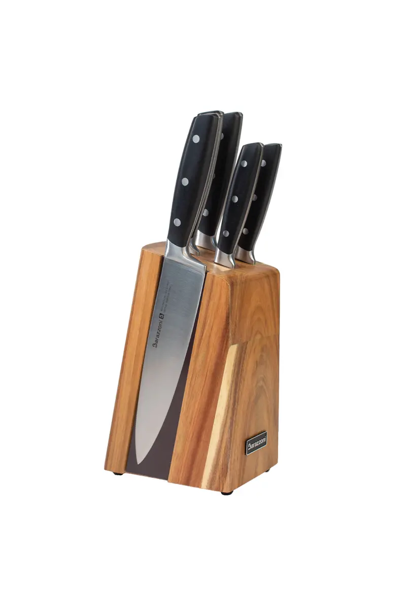 COLTELLICeppo porta coltelli + 5 coltelli