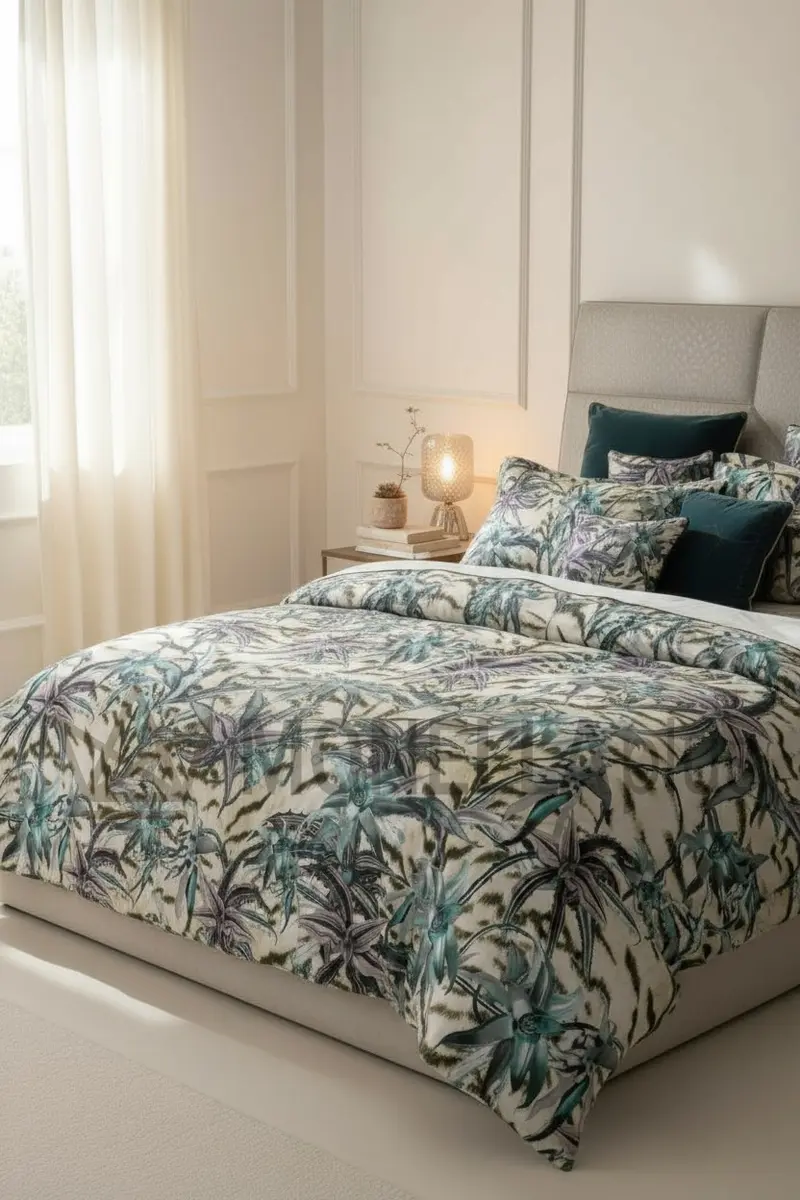 Completo copripiumino Flowers Tigresse Roberto Cavalli