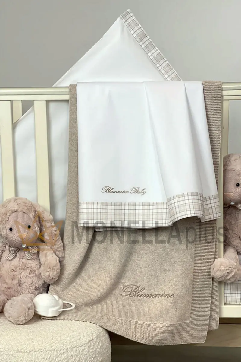 Completo lenzuola culla British Blumarine