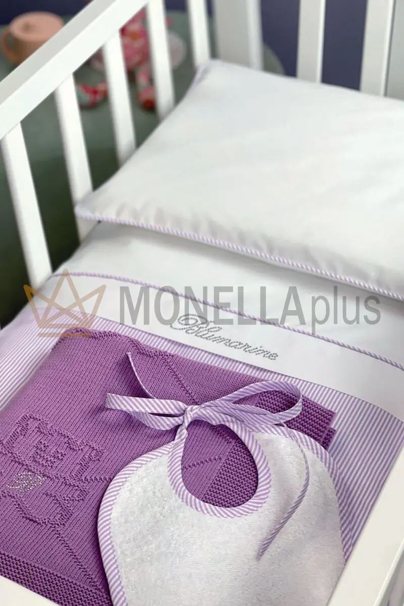 Completo lenzuola lettino Navy Blumarine