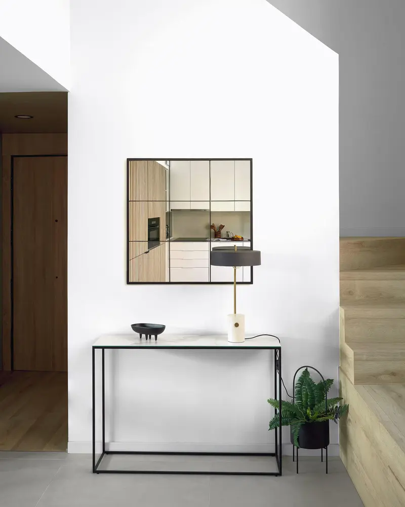 Consolle Rewena 110 x 75 cm con finitura Kalos Blanco