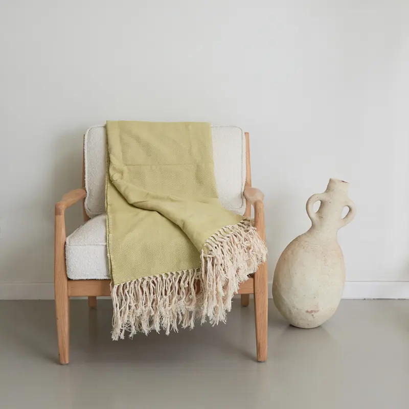 Coperta d'arredo sorbetto al lime 250x150 cm