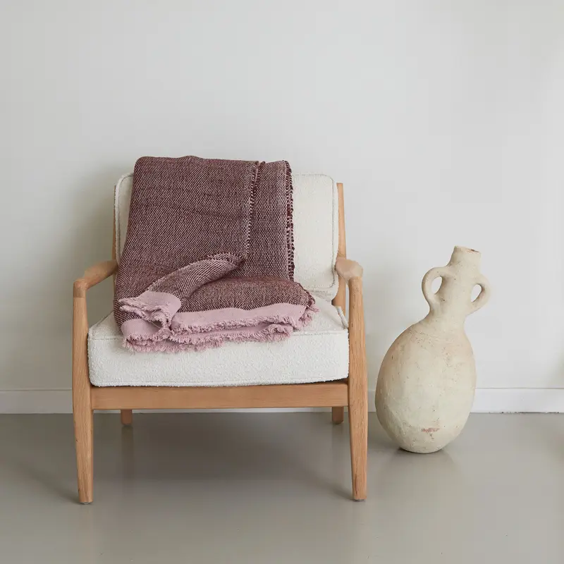 Coperta d'arredo viola magenta 230x150 cm