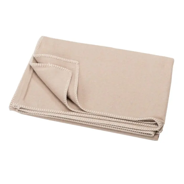 Coperta in caldo cotone beige