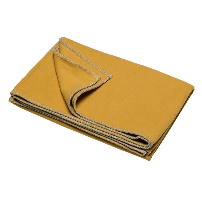 Coperta in caldo cotone senape