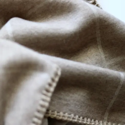 Coperta Veliero in Cashmere Lana colore Canapa Melange. Cod 620