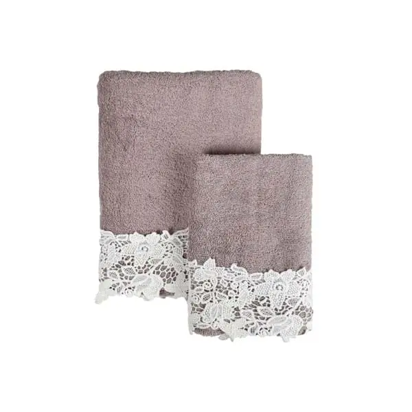 COPPIA A+O CON PIZZO 40X60+60X110 450GSM