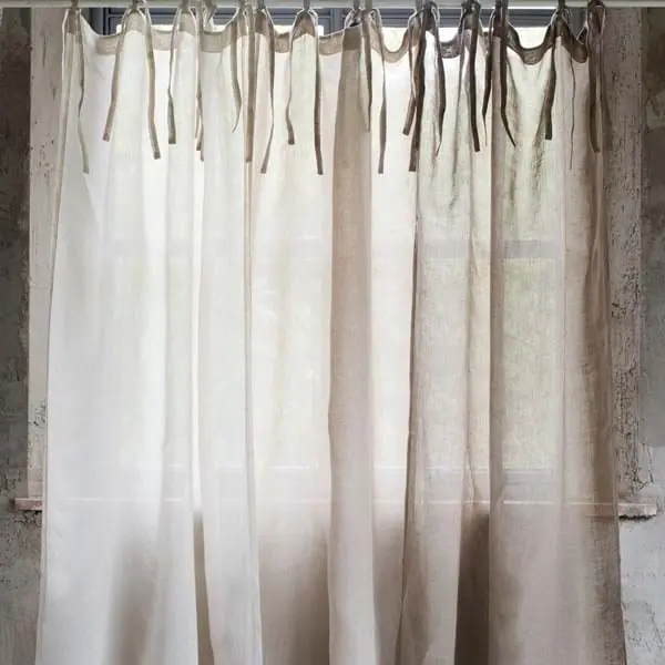 Coppia tende in lino