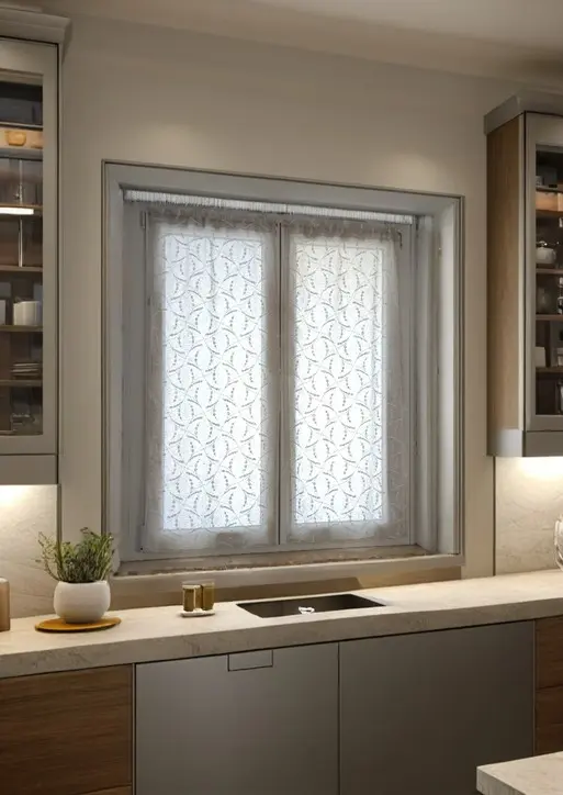 Coppia Tende Su Misura per Finestra e Porta | Larghezza 65-90 cm | Colore varianti Lino e Grigio | Art. Giulia