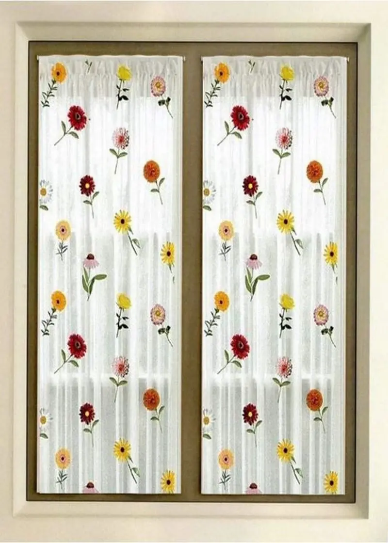 Coppia Tende Su Misura per Finestra e Portafinestra | Larghezza 60/80 cm | Lunghezza Personalizzata | Art. 502