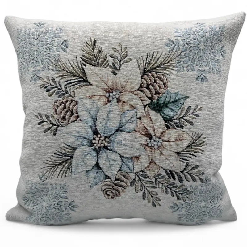 Copricuscino LAVAREDO C Natale Gobelin Jacquard cinigliato, 45x45 cm