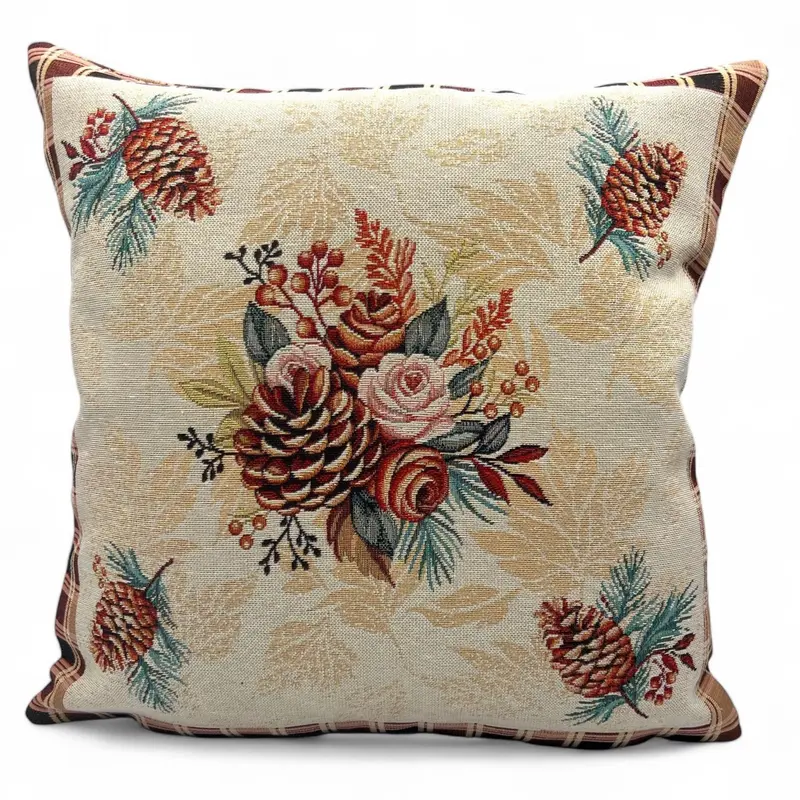 Copricuscino SCARLETT A Gobelin Jacquard, 45x45 cm