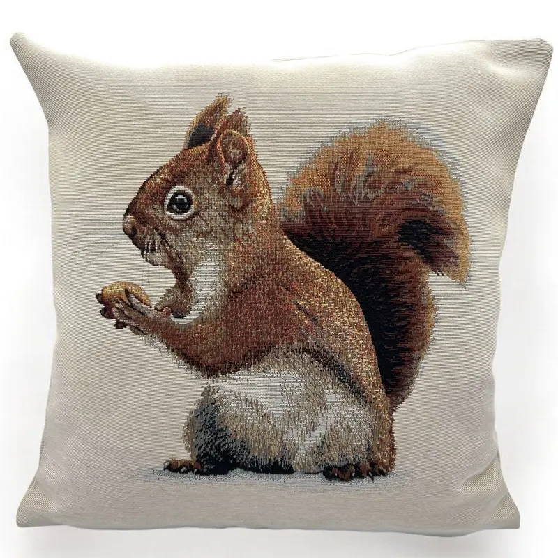 Copricuscino SCOIATTOLO, Gobelin Jacquard, 45x45 cm