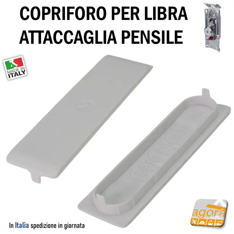 COPRIFORO X ATTACCAGLIA PER PENSILE CUCINA H1 LIBRA CC5 BIANCO PZ 10