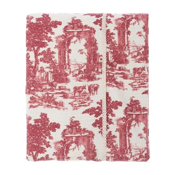 COPRILETTO NIDO APE STAMPA TOILE DE JOUY