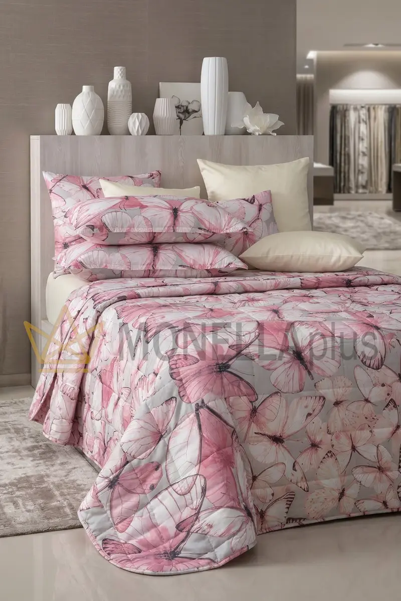 Copriletto trapuntato matrimoniale Occhi Blu Blumarine