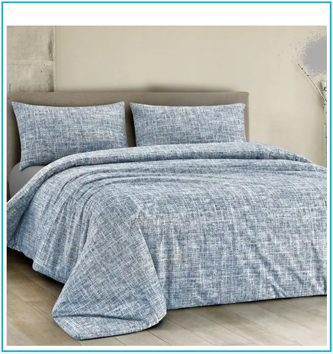 Copripiumino 100% Cotone Made in Italy | Lavabile in Lavatrice e Asciugatrice | Matrimoniale, 1 Piazza e Mezza, 1 Piazza-art.Canva