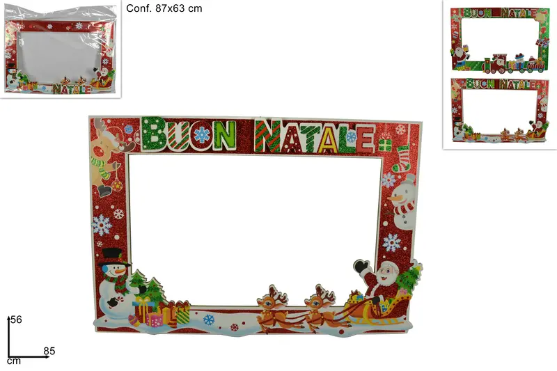 CORNICE SELFIE/PHOTO BOOTH BUON NATALE