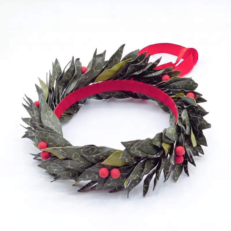 Corona Laurea 3D Chimica / CTF / Biotecnologie / Farmacia — Molecole in formula di struttura incise