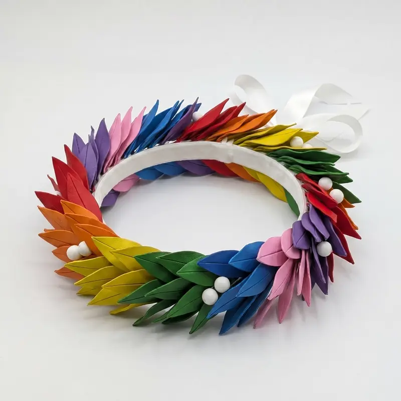 Corona Laurea Pride & Inclusivity 3D | Corona Alloro Rainbow