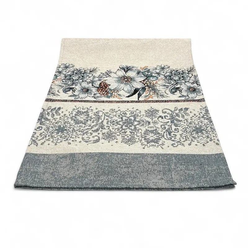 Corridore Runner Tovaglietta SILVER CHRISTMAS, uni, Gobelin Jacquard, lurex argento