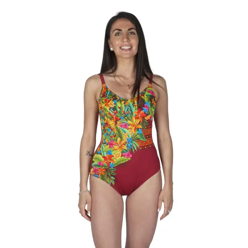 Costume intero imbottito senza ferretto in fantasia Juicy Mosaic