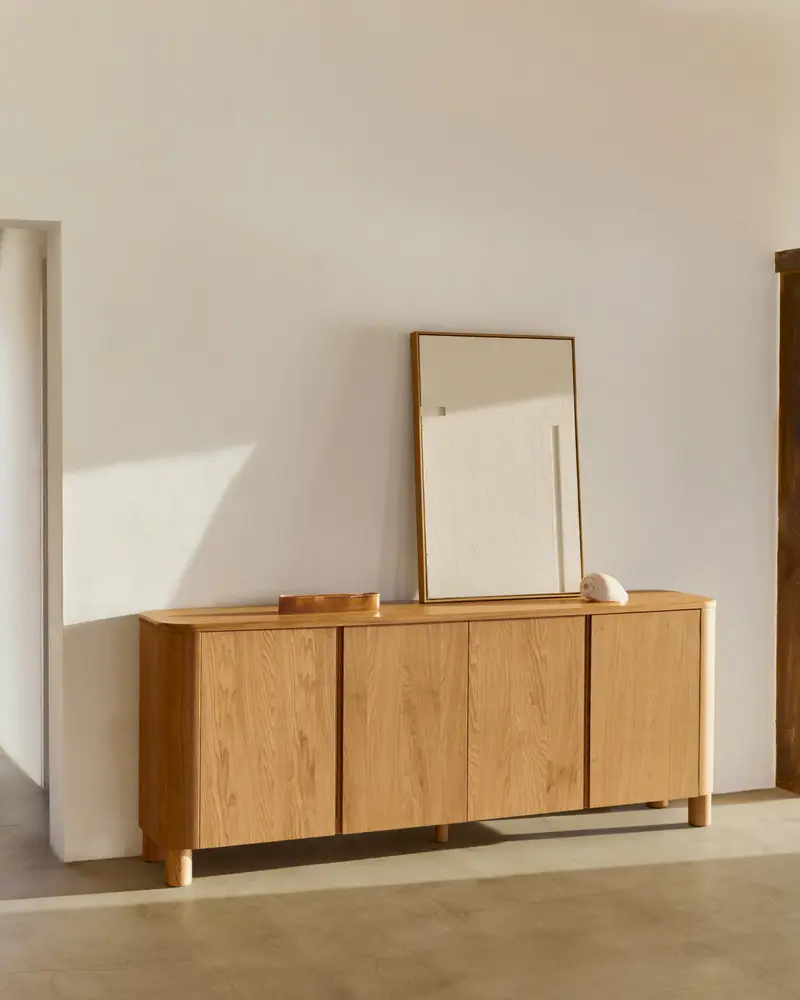 Credenza Salaya in compensato di frassino 200 x 79 cm