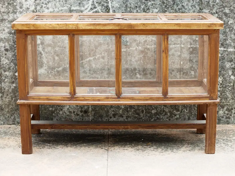 Credenza, vetrina coloniale Indiana cod.CI550