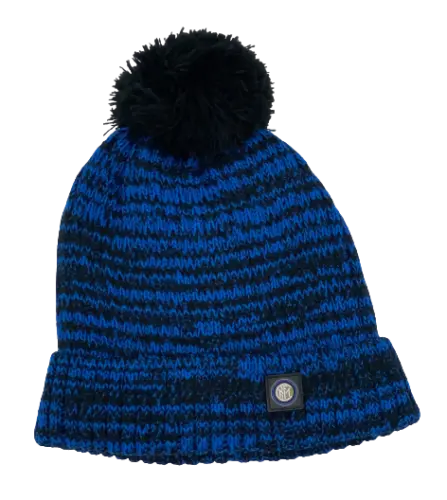 CUFFIA INTER CON PON PON NERAZZURRA BIMBI
