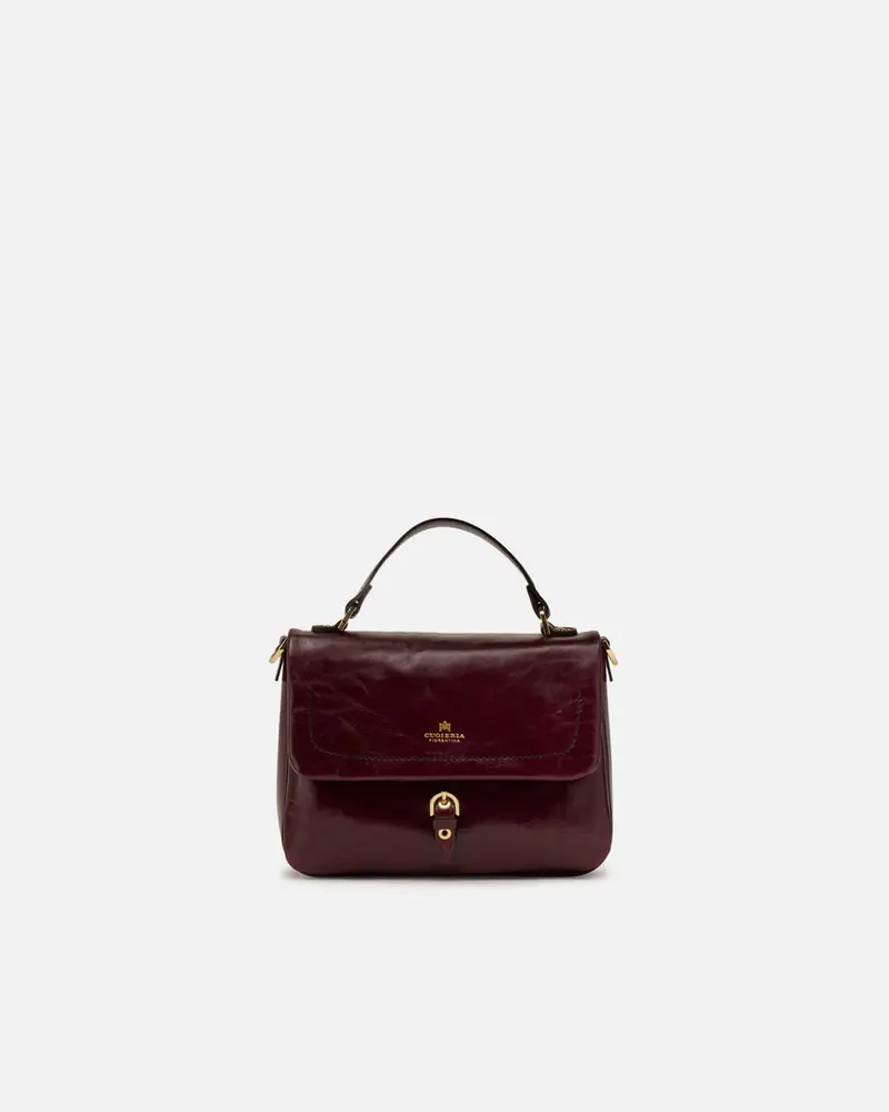 CUOIERIA FIORENTINA - Borsa Eva Soft Flap - Amarena