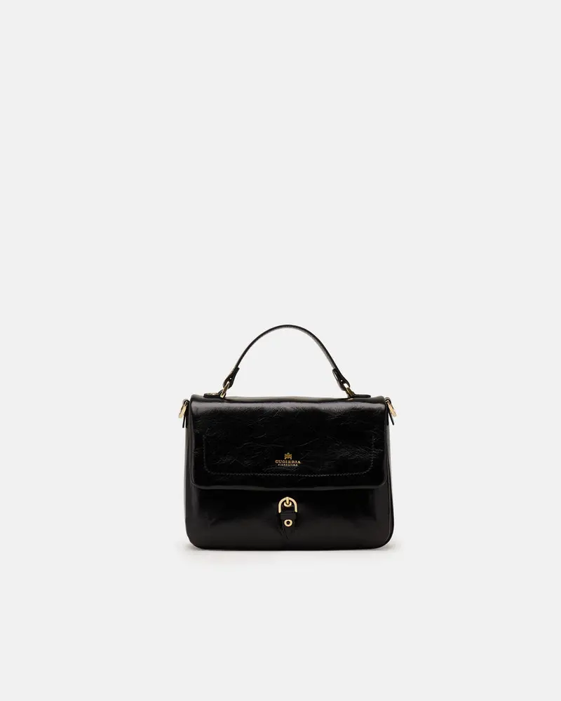 CUOIERIA FIORENTINA - Borsa Eva Soft Flap - Nero