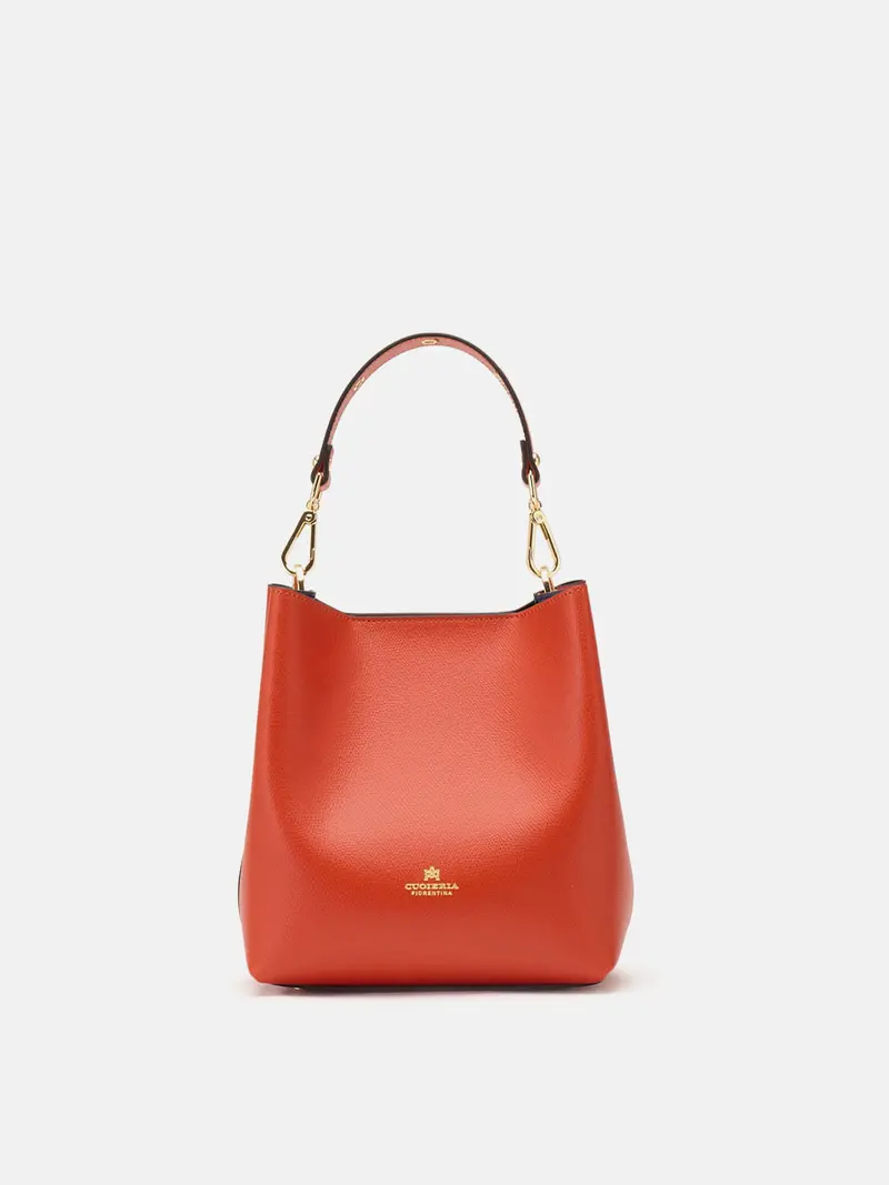 CUOIERIA FIORENTINA - Borsa Secchiello Alice - Arancio