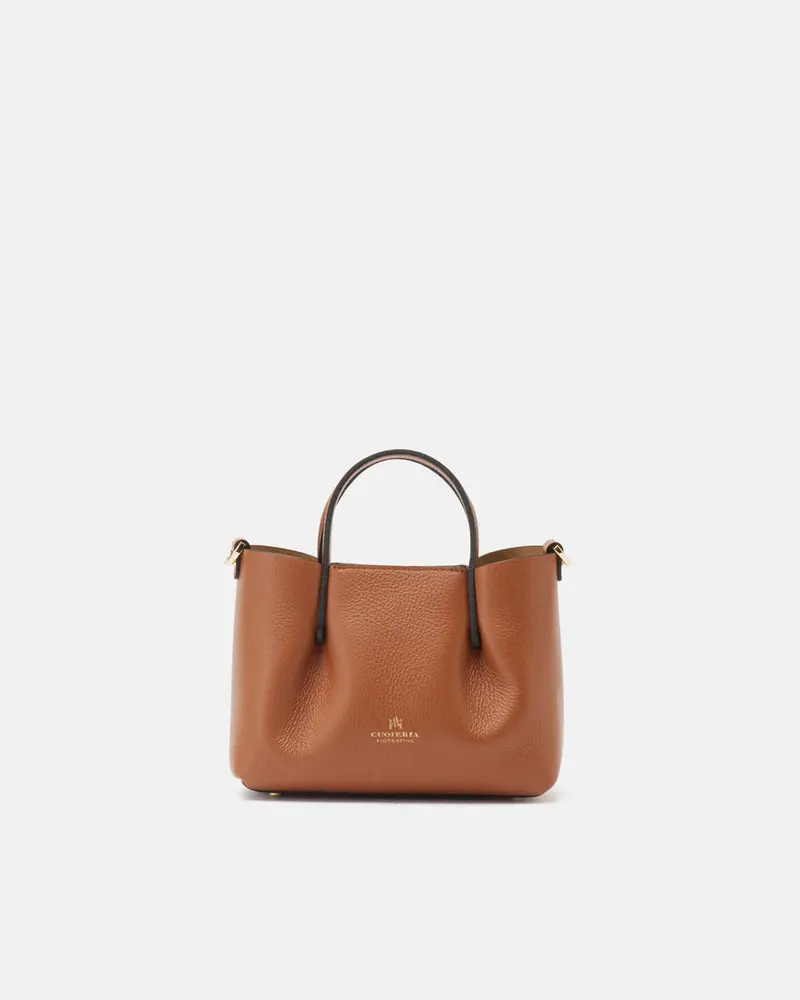 CUOIERIA FIORENTINA - Mini Tote Bag Candy - Caramel