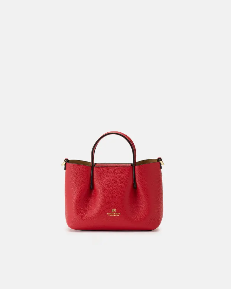 CUOIERIA FIORENTINA - Mini Tote Bag Candy - Tomato