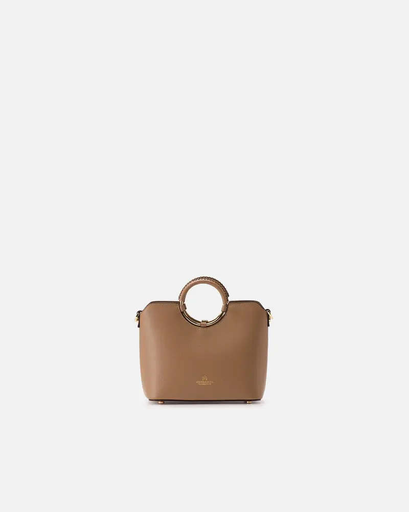 CUOIERIA FIORENTINA - Tote Bag Piccola Oblò - Desert