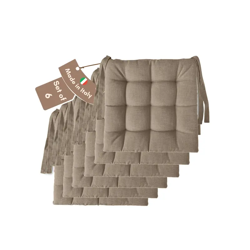 Cuscini copri sedie da cucina beige - Linea Rome