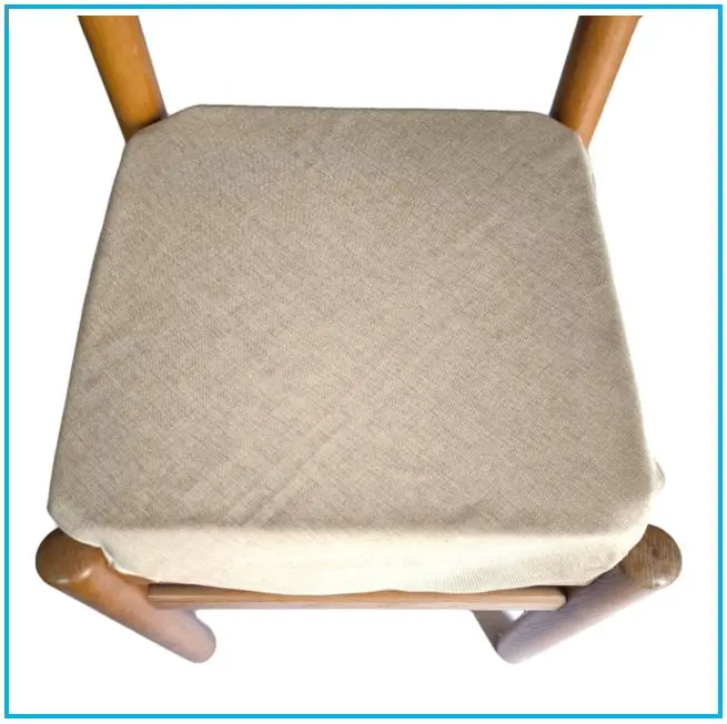 Cuscini per Sedie da Cucina - Set 4/6 Pezzi - con Alette e Zip - 39x39 cm - 7 Colori