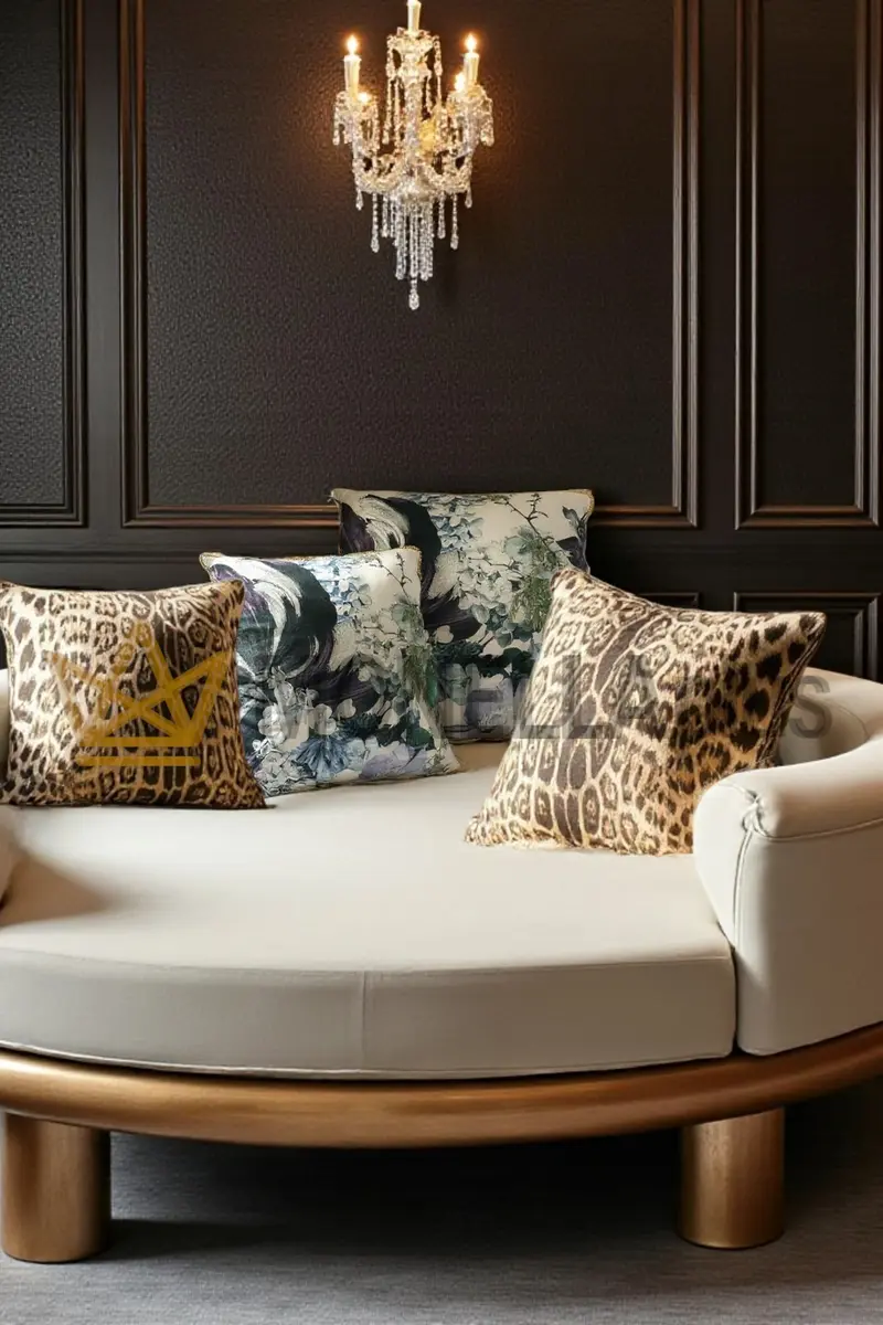 Cuscino arredo Floris Silk Roberto Cavalli