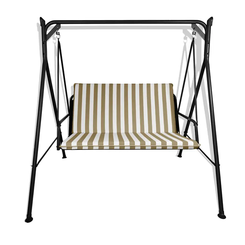 Cuscino beige per dondolo da giardino - linea fasciato