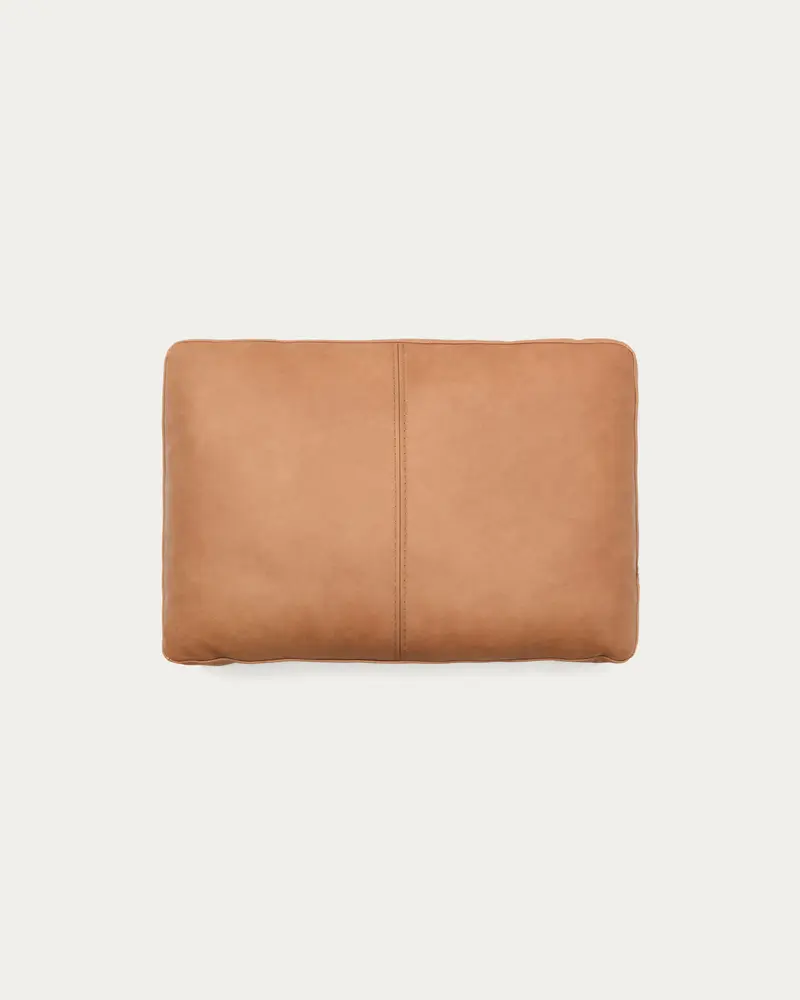Cuscino Blok in pelle marrone 40 x 60 cm