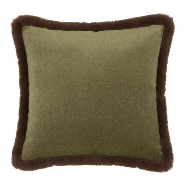 Cuscino Con Bordo In Eco Pelli