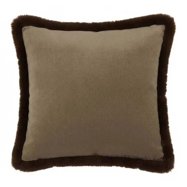 Cuscino Con Bordo In Eco Pelli