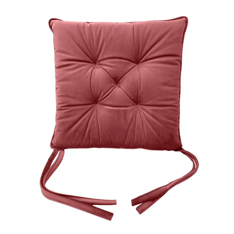 Cuscino Coprisedia in Velluto Rosa antico - Linea Parigi