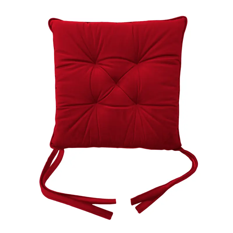 Cuscino Coprisedia in Velluto Rosso - Linea Parigi